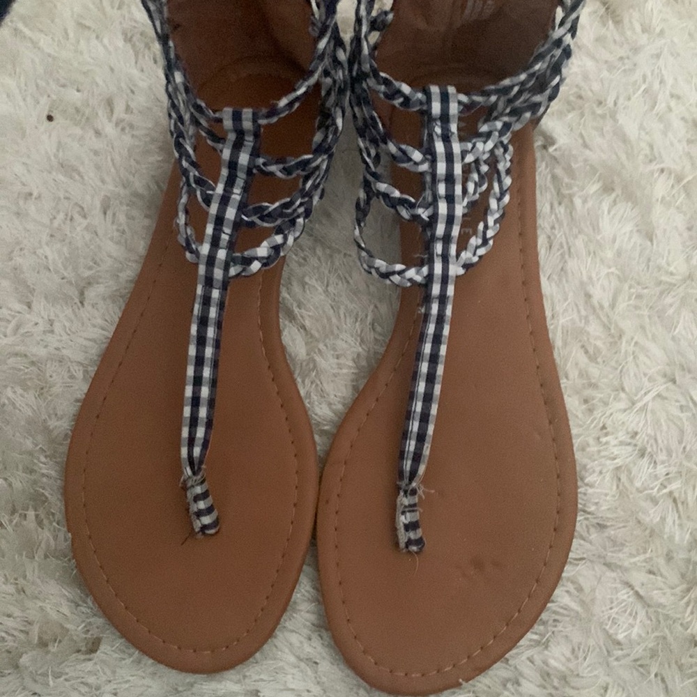 Plaid Sandals